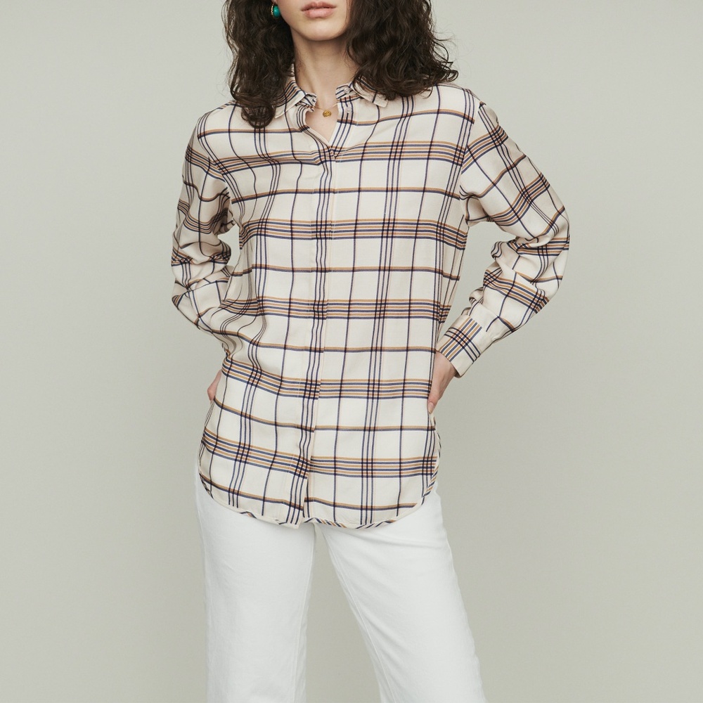 NTW Maje PLAID LOOSE SHIRT (size M)